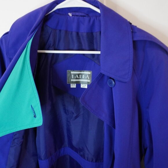 Bold Purple or blue Long Trench Coat 💜 - Picture 10 of 10